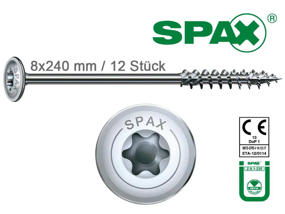 00020890~~01~8x240_mm_SPAX_Tellerkopfschraube