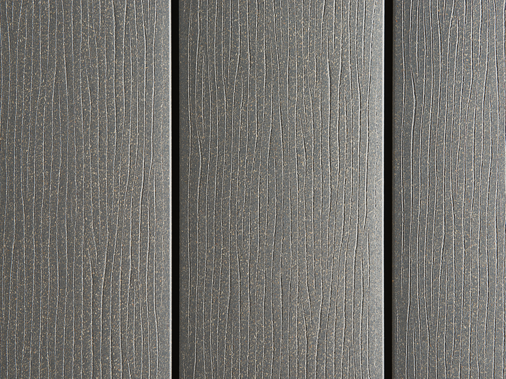 19x140 mm "Die Smarte", WPC, grau, geprägte Oberfläche, ungebürstet