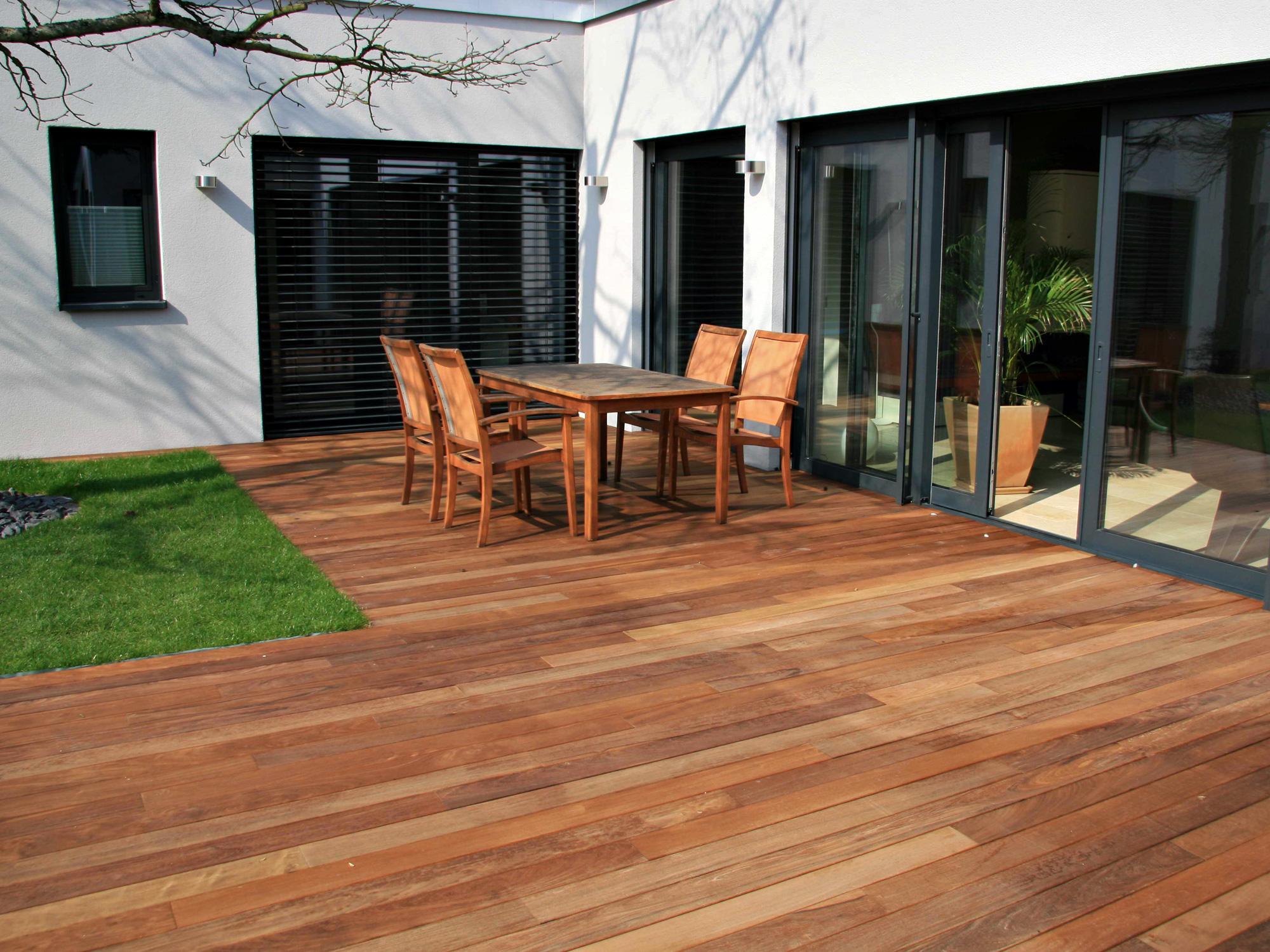 Ipe Terrassendielen, 25x140 mm, AD, glatt/glatt