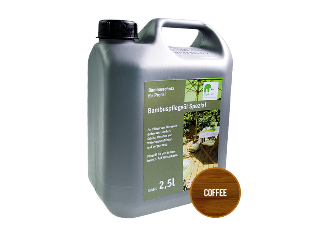 elephant Bambus-Pflegel "Spezial" 2,5 L coffee, fr CoBAM-Terrassendielen
