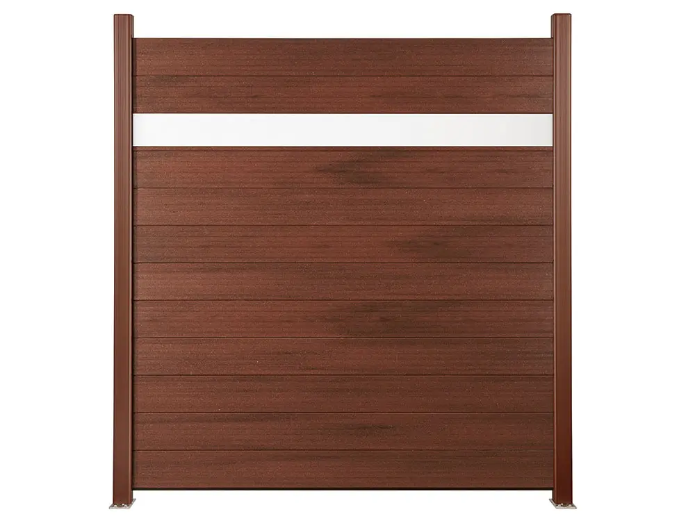 18-201247~~05~NATURinFORM_Sichtschutzzaun_DER_EFFEKTIVE_kastanienbraun_Acrylglas_Pfosten_braun_33608