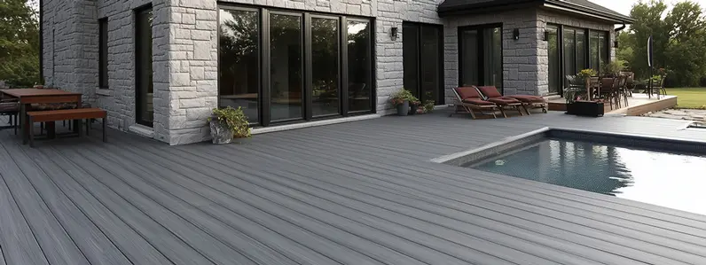 WPC anthrazit Terrasse