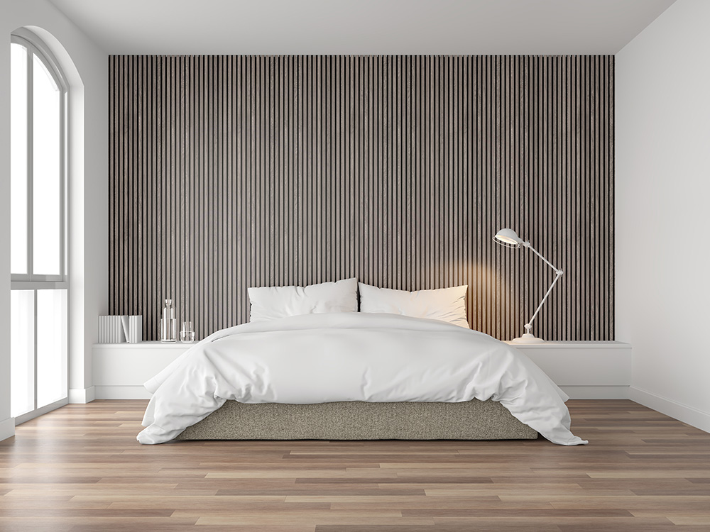 FibroTech Akustikpaneel Basic, Grey Oak, 2440 x 605 x 22 mm (1,48 m²/Stück)