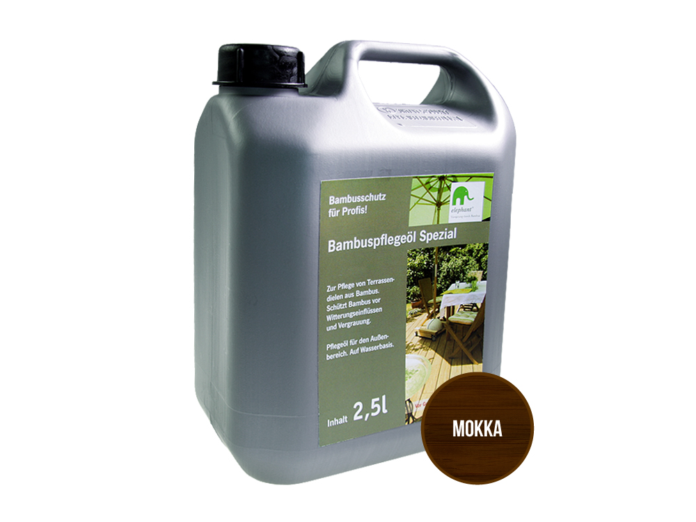 elephant Bambus-Pflegel "Spezial" 2,5 L mokka, fr CoBAM-Terrassendielen