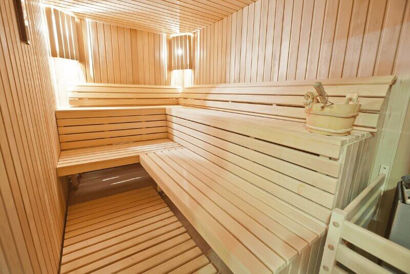 Sauna aus Holz