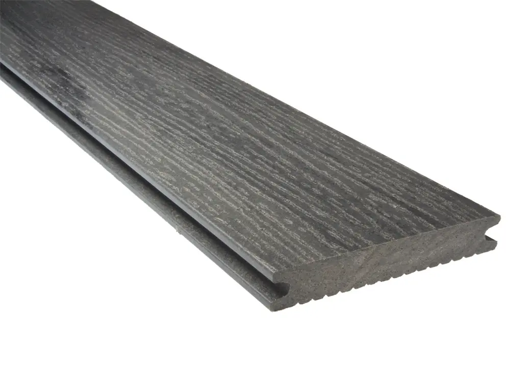 00020727~~02~21x139mm-Kernige-NL-WPC-Terrassendielen-Holzmaserung-fein-geriffelt-graphitgrau-Vollprofil