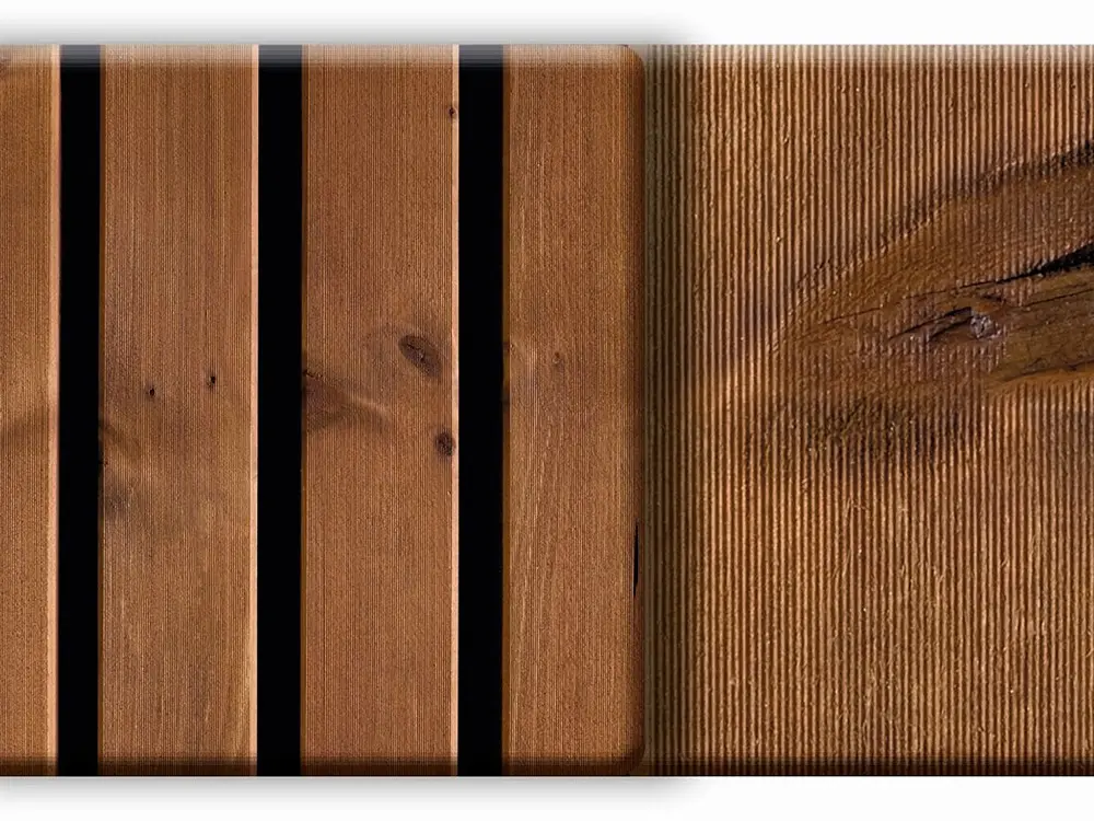 18-220358~~15~Akustikpaneel_HydroLine_Thermofichte_maronbraun_Vergroesserung