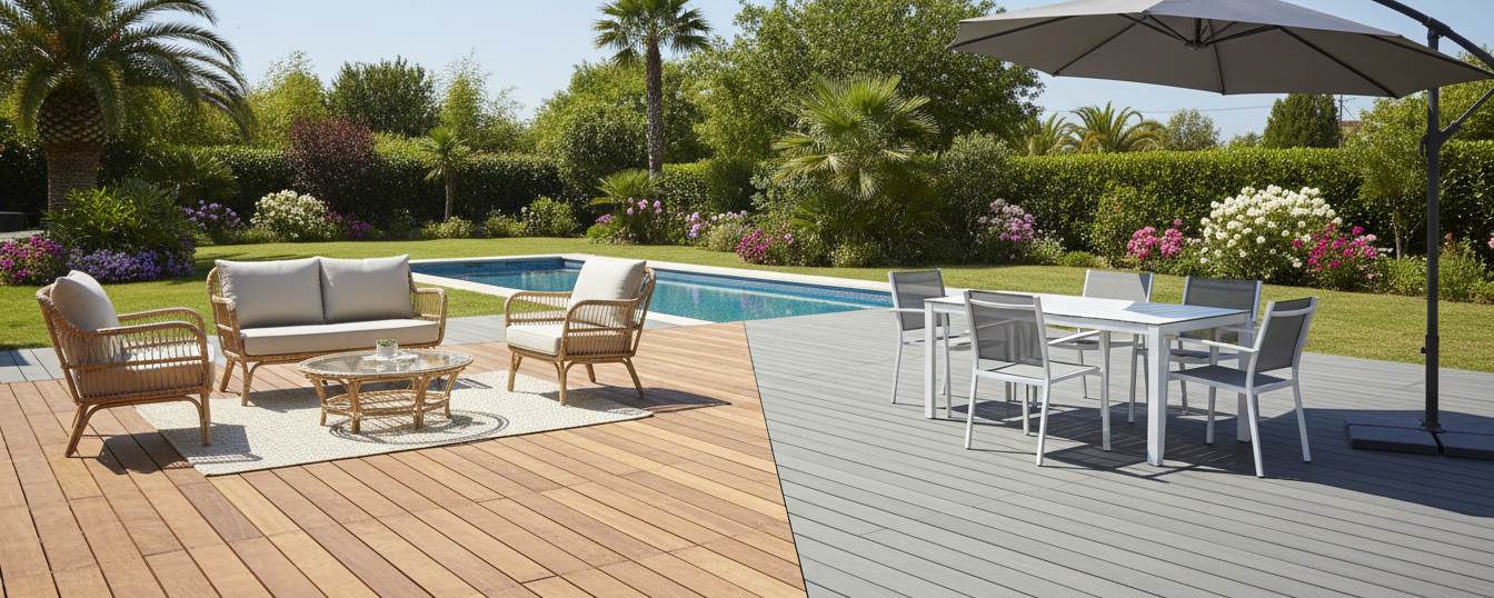 Terrassenbau holz wpc