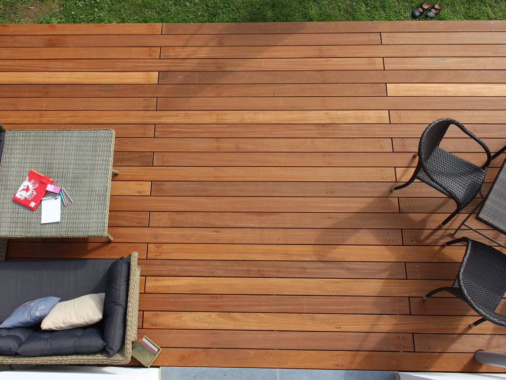 Bangkirai Terrassendielen, 25x145 mm, KD, glatt/glatt, *PREMIUM*