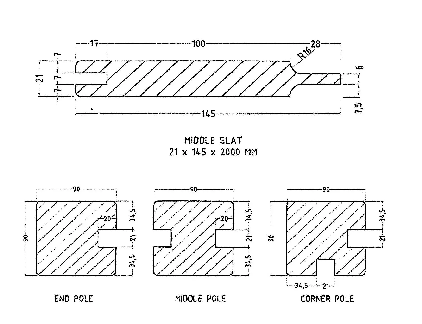 00061610~~51~Zaunelement_Brett_Zeichnung