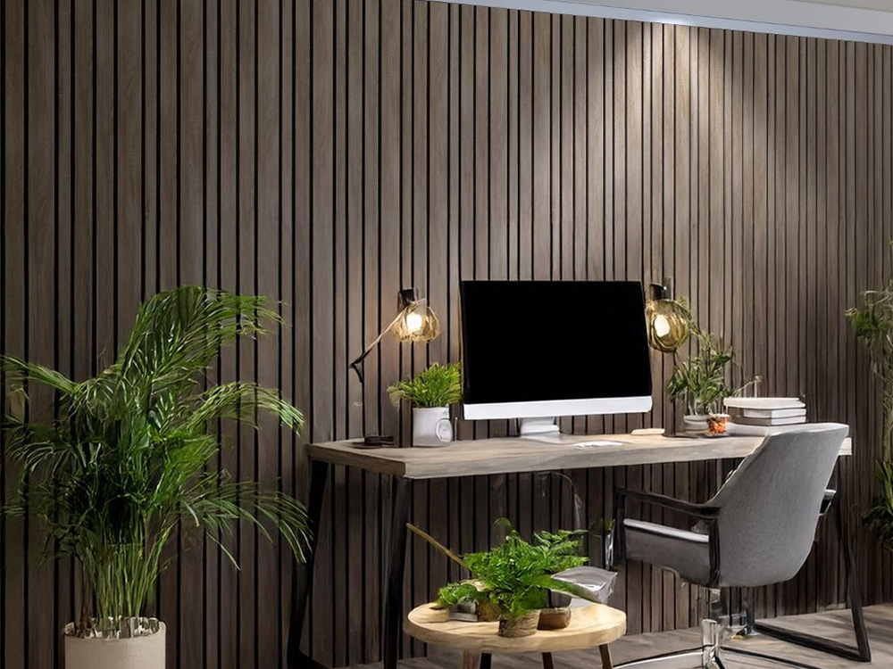 Akustikpaneel LuxLine 3D, Design Andorra Eiche natur, 2400x561x19 mm, 3-seitig foliert