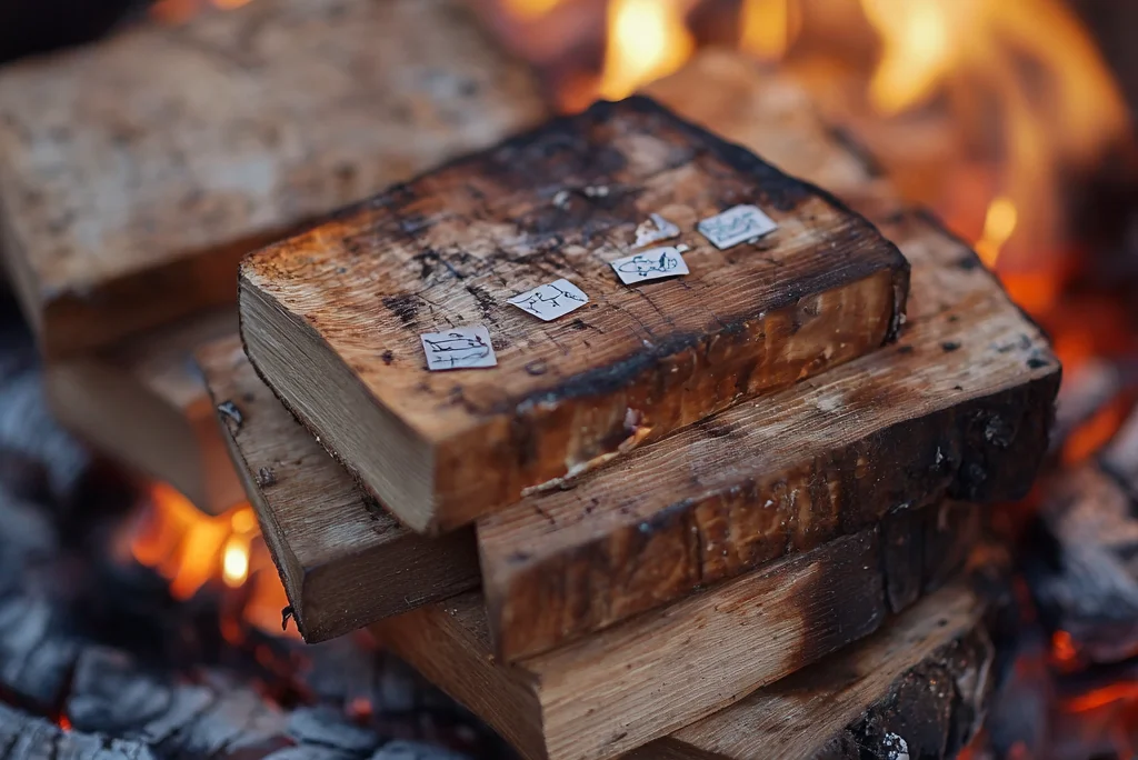 Silvestertradition: Holzscheite verbrennen für Glück im neuen Jahr