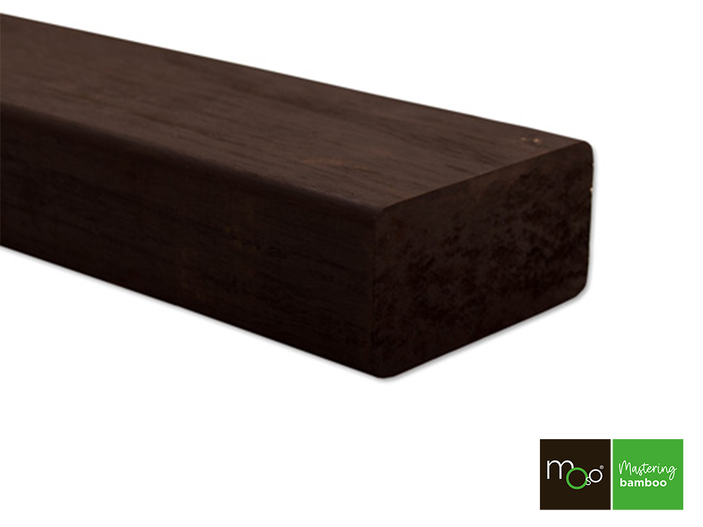 MOSO Bambus Banklatten, 40x80 mm, Bamboo X-treme, behandelt mit Sikkens  WF 771 Ipe, Oberflche gehobelt