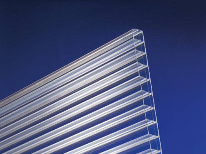 Doppelstegplatten aus Polycarbonat, 16 mm, klar, Longlife-Qualität_1