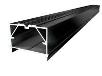 Karle & Rubner BIG Isostep CLIP, 64x45 mm, Aluminium Unterkonstruktion, mit Schraubkanal, Oberfläche schwarz pulverbeschichtet RAL 9005_1