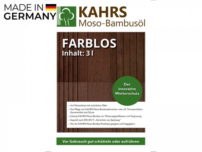 KAHRS Moso-Bambusöl, *farblos*, 3 L, PET-Kanister_1