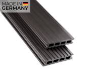 26x145 mm Kovalex® Standard WPC-Terrassendiele, graubraun, ungebürstet, Hohlkammerprofil Längen:1,00 bis 6,00m, Profil: grob/fein_1