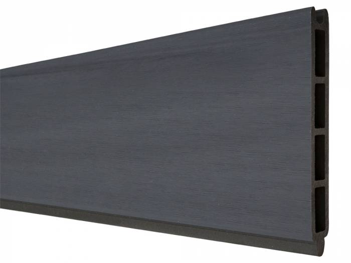 KAHRS Solid BPC-Zaun, Einzelprofil für Stecksystem, Steingrau, 1,9x15x180 cm_10