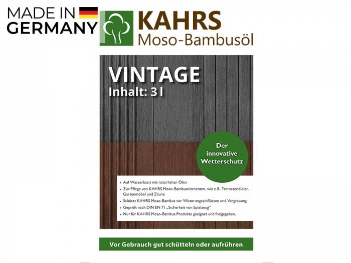 KAHRS Moso-Bambusöl, *vintage*, 3 L, PET-Kanister_1