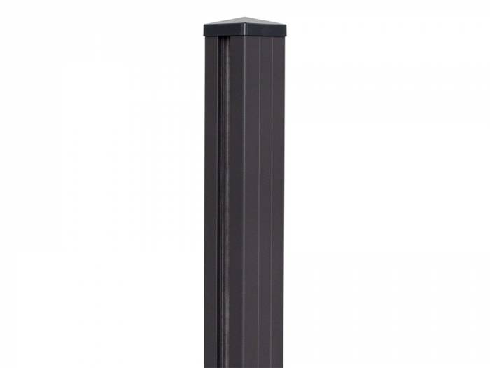 KAHRS Solid Alu-Zaunpfosten zum Einbetonieren, 7x7 cm, Anthrazit DB703_10