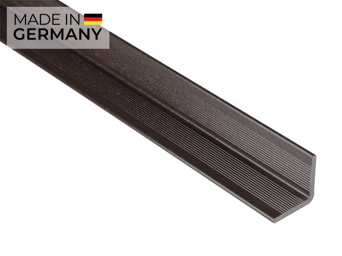 Kovalex® Wandabschluss aus WPC, 40x40 mm, graubraun, 2,50m lang, für 20/26mm WPC-Dielen_1