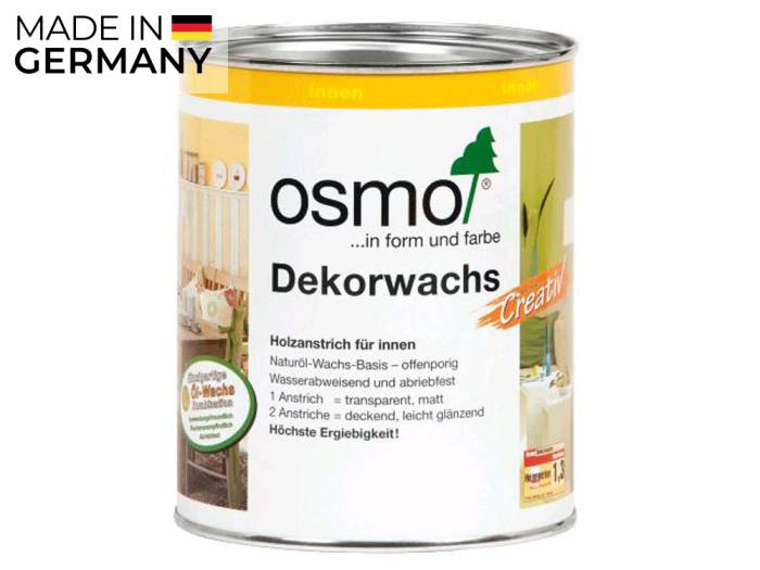 Osmo Dekorwachs, Intensive Töne, Weiss-Matt 3186, 0,75 L_1