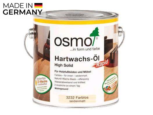 Osmo Hartwachs-Öl "Rapid", Farblos 3232, seidenmatt, 10 L_1