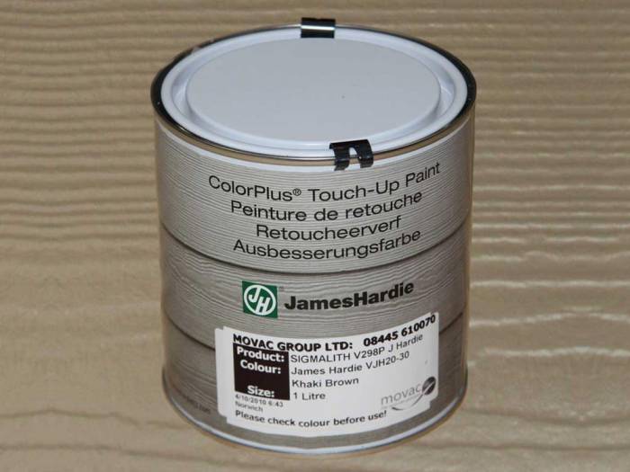 JamesHardie Touch-up Paint, für den Schnittkantenanstrich, JH 20-30 Khakibraun, 0,5L_1