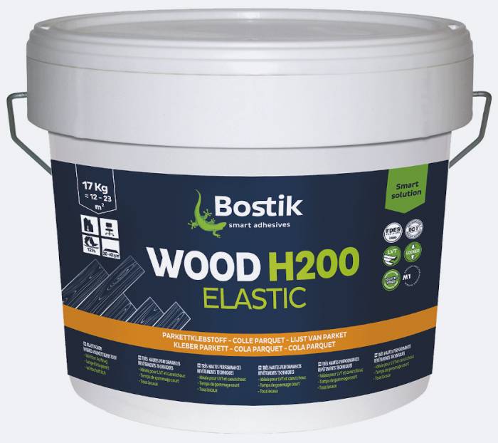 BOSTIK Wood H200 Elastic Parkettkleber, Inhalt: 17 kg, Verbrauch: ca. 1050-1350 g/m²_1