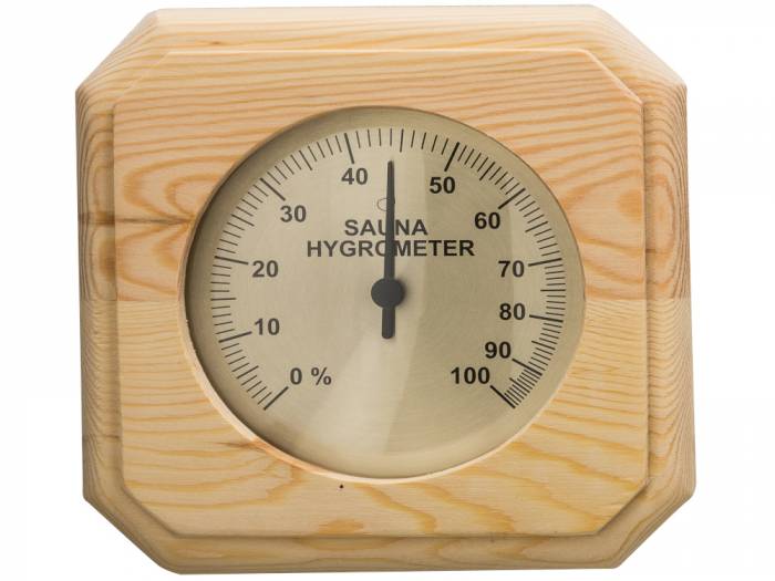 Hygrometer für die Sauna mit Holzeinfassung_1