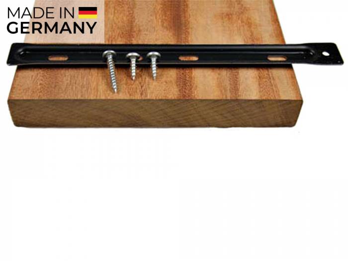 KAHRS Terrassendielen-Halter, 50 Stück, inkl.verzinkten Schrauben,Aufbau: 5mm, für Holz-UK für eine Dielenbreite von 140 - 195 mm_1