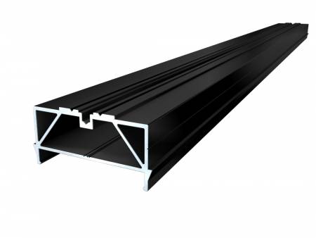 Karle & Rubner TWIXT Isostep CLIP, 64x30 mm,  Aluminium Unterkonstruktion, mit Schraubkanal, schwarz pulverbeschichtet RAL 9005_1