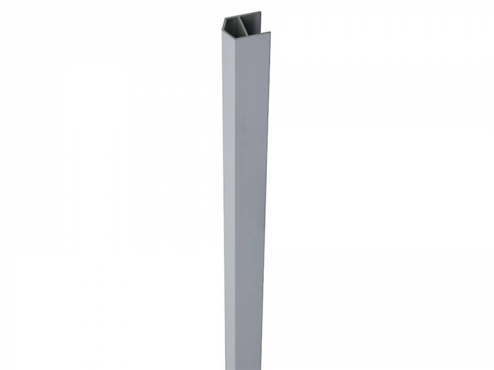 KAHRS Solid Zaun-Abschlussprofil, Silbergrau, für Schrägelement, 150 cm Länge_10