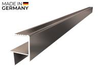 Karle & Rubner TERRACON Abschlussschiene Aluminium 26x36x34 mm bronze eloxiert, Dielenstärke 20-21 mm geeignet für WPC und Thermoholz_1
