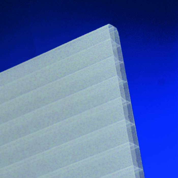 Hohlkammerplatten aus Polycarbonat, 16 mm, opal-weiß, Longlife-Qualität_1