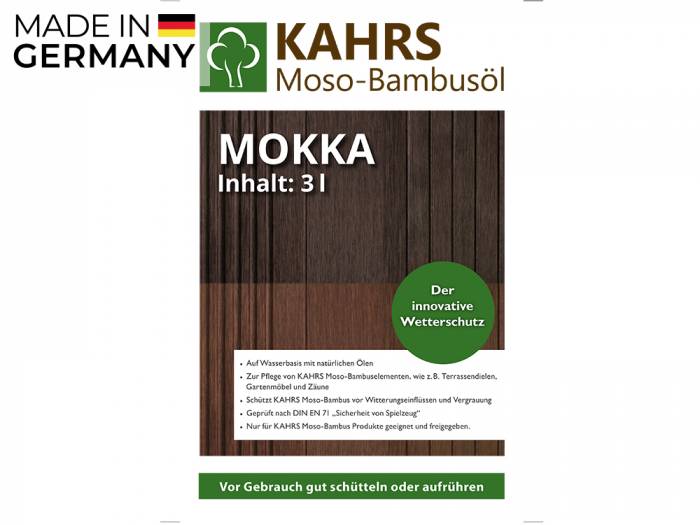 KAHRS Moso-Bambusöl, *mokka*, 3 L, PET-Kanister_1