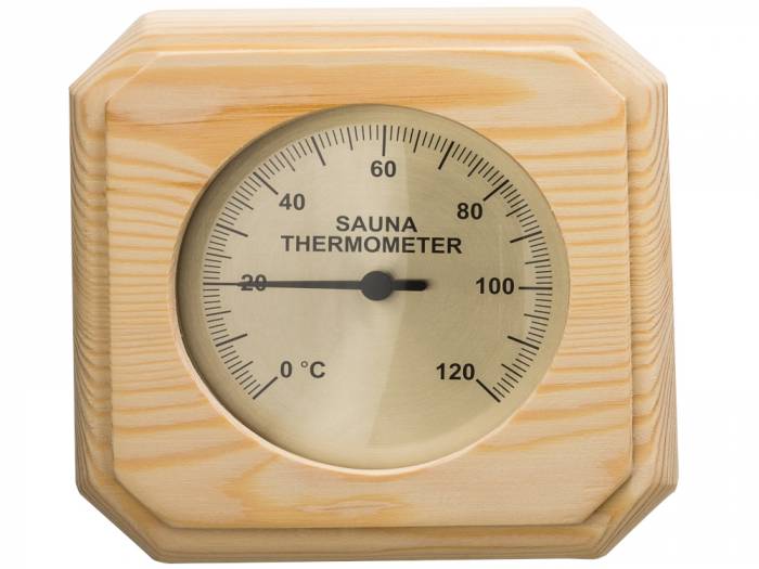Thermometer für die Sauna mit Holzeinfassung_1