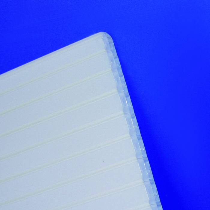Hohlkammerplatten aus Polycarbonat, 25 mm, "Sun", opal-weiß, verminderte Erwärmung durch "Sun-Stop-Effekt"_1