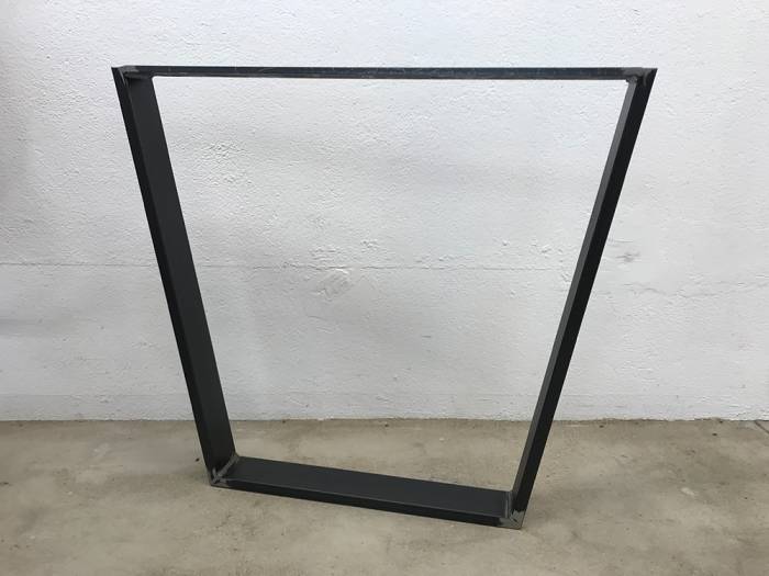 Tisch-Untergestell Simple II, Stahl klar lackiert_1