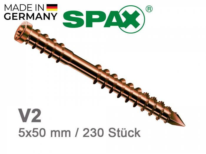 5x50 mm SPAX Terrassenschrauben A2, antik HKB, 230 Stück/ Paket_1