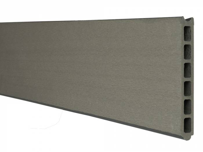 KAHRS Solid BPC-Zaun, Einzelprofil für Stecksystem, Grau, 1,9x15x180 cm_10
