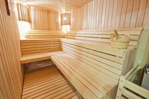 Sauna aus Holz