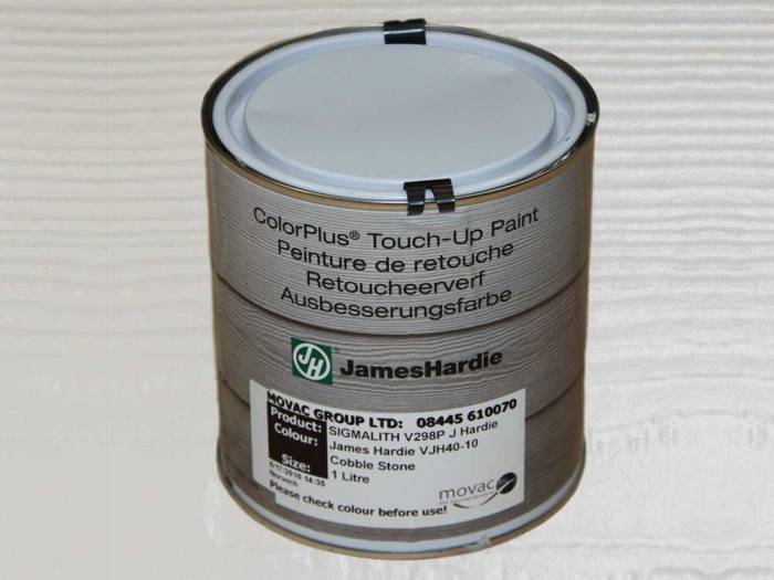 JamesHardie Touch-up Paint, für den Schnittkantenanstrich, JH 40-10 Kieselgrau, 0,5L_1