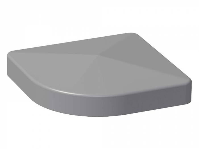 KAHRS Solid Alu-Pfostenkappe, 9x9 cm, Silbergrau, für variablen Eckpfosten_10