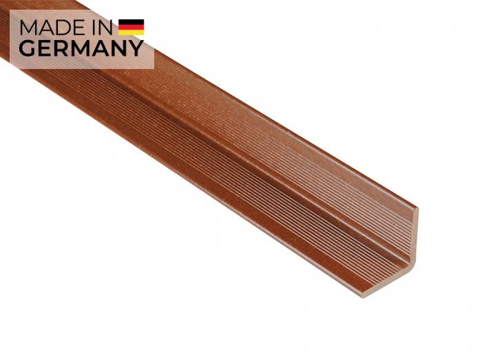 Kovalex® Wandabschluss aus WPC, 40x40 mm, braun, 2,50m lang, für 20/26mm WPC-Dielen_1